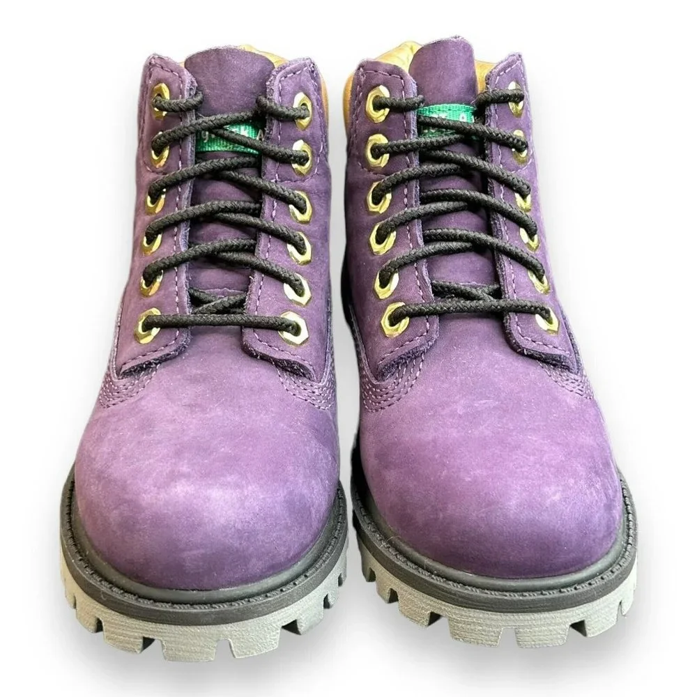 Timberland x NBA LA Lakers PSB Boys 6-Inch Waterproof Dark Purple‎ Boots Size 9C